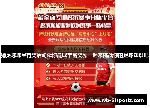 猜足球球星有奖活动让你赢取丰富奖励一起来挑战你的足球知识吧
